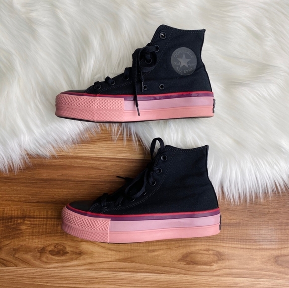 Converse Shoes - NEW Converse x OPI All Star Hightop Platform Shoe